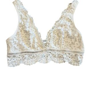 Victoria's Secret White Lace Bralette